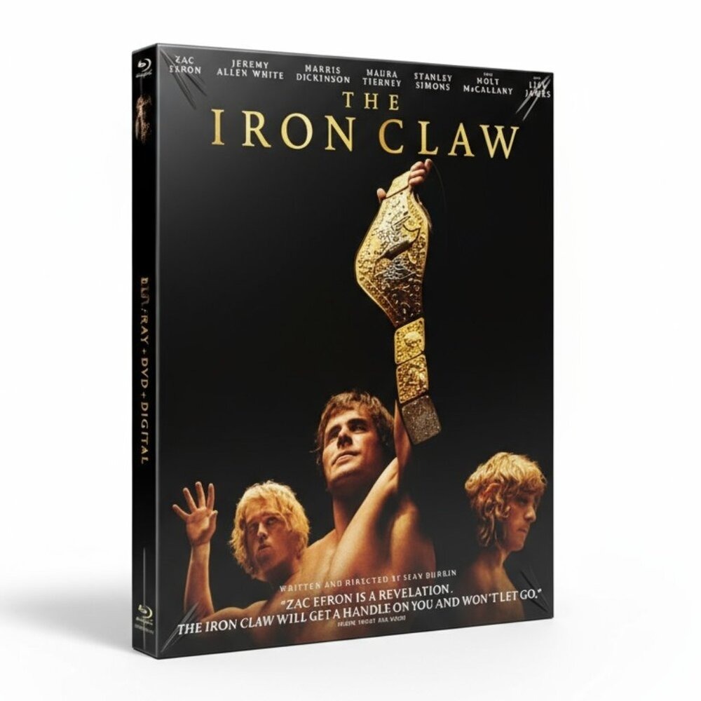 NEW‎ The Iron Claw Blu-ray DVD Digital Movie Zac Efron Wrestling Drama A24